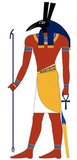 In Egyptian mythology, Set is portrayed as the usurper who killed and mutilated his own brother Osiris. Osiris' wife Isis reassembled Osiris' corpse and embalmed him. Osiris' son Horus sought revenge upon Set, and the myths describe their conflicts. The death of Osiris and the battle between Horus and Set is a popular event in Egyptian mythology.