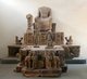 Vietnam: The Dong Duong vihara pedestal, Cham sculpture, Cham Museum, Danang